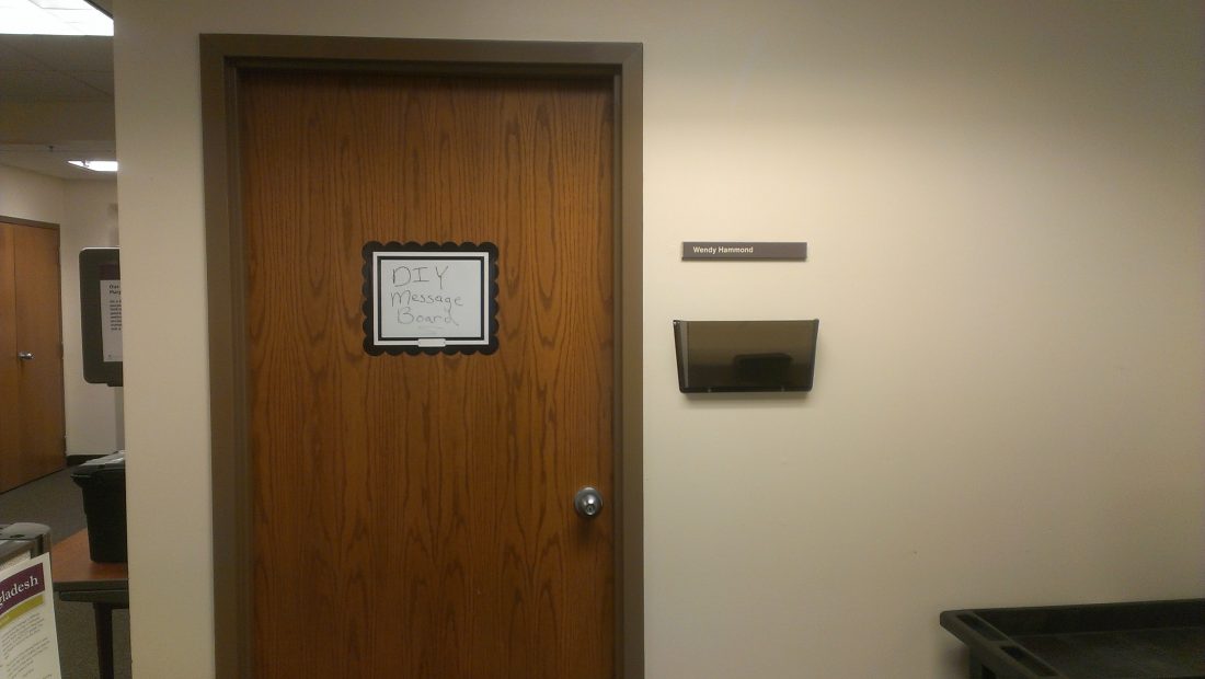 DIY Office Door Message Board Wholistic Woman