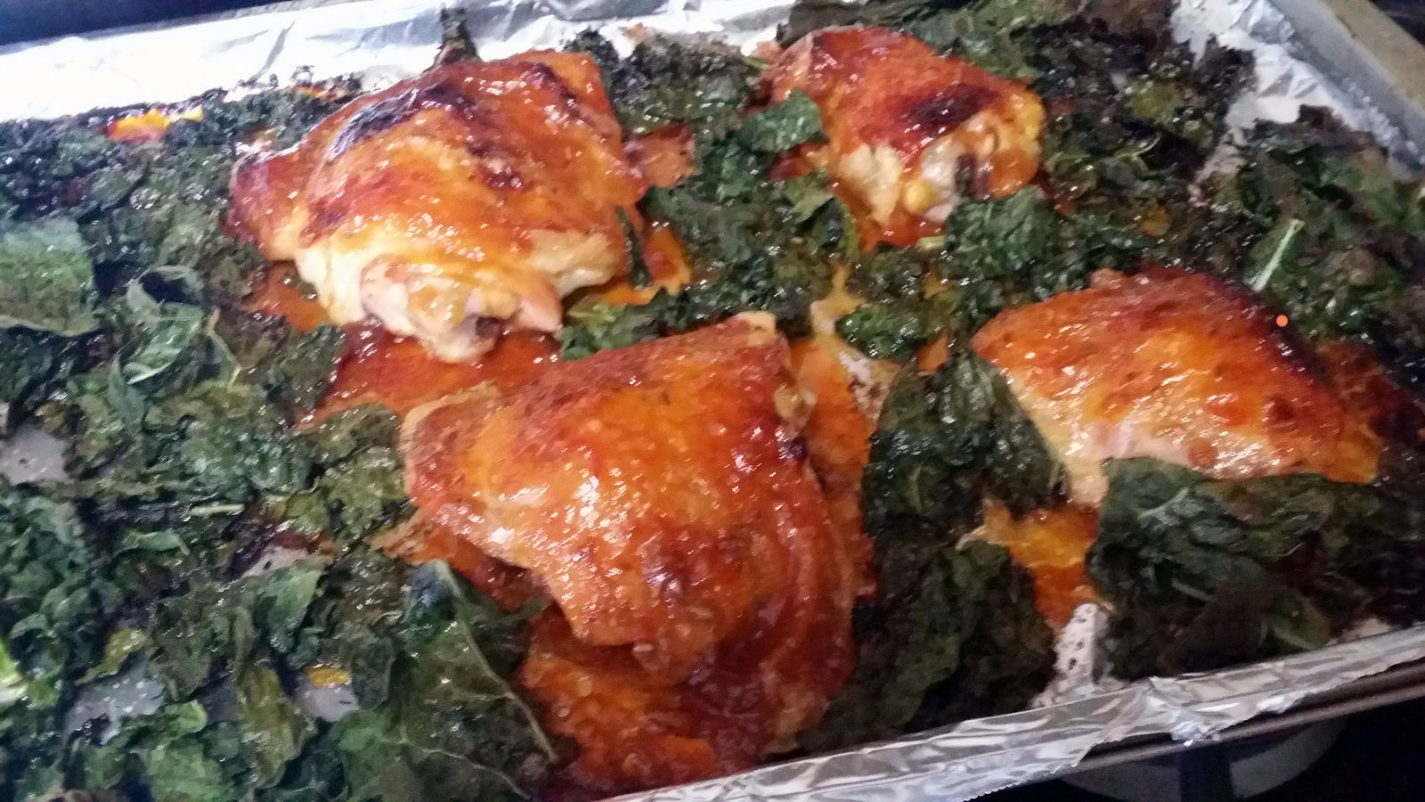 ApricotGlazed Chicken Thighs with Kale {Sheet Pan Meals} Wholistic Woman
